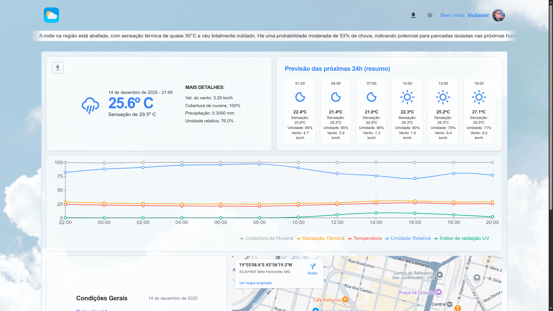 Criação de API de clima integrando Python, Goland, NestJS e React via sistema de mensageria e Docker.